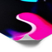 Vibranly Paint Spritzer Art Poster (Ecke)