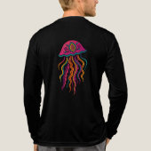 Vibranly Psychedelic Jellyfish Art T - Shirt (Rückseite)