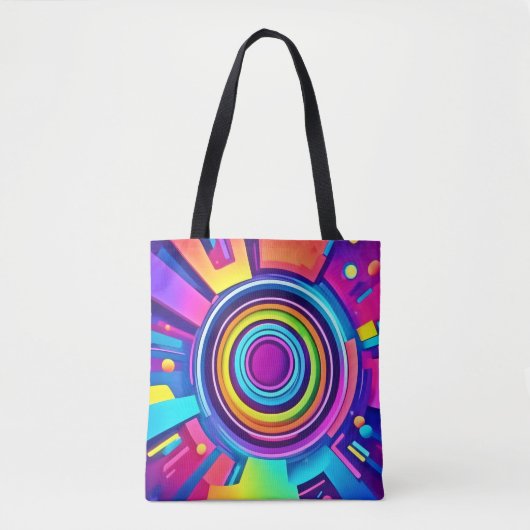 Vibranly Psychedelic Vortex Art Tasche (Vorderseite)