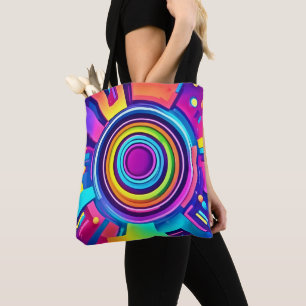Vibranly Psychedelic Vortex Art Tasche