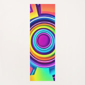 Vibranly Psychedelic Vortex Art Yogamatte (Vorderseite)