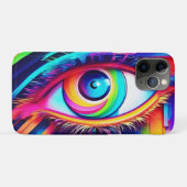 Vibranly Rainbow Eye Artwork Case-Mate iPhone Hülle (Rückseite (Horizontal))