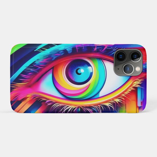 Vibranly Rainbow Eye Artwork Case-Mate iPhone Hülle (Rückseite (Horizontal))