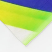 Vibranly Rainbow Eye Artwork Fleecedecke (Ecke)