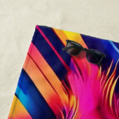 Vibranly Rainbow Eye Artwork Strandtuch (Beispiel)