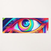 Vibranly Rainbow Eye Artwork Yogamatte (Vorderseite (Horizontal))