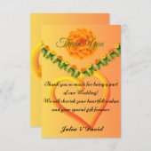 Vibranly Saffron Yellow Dankeschön Karte (Vorne/Hinten)