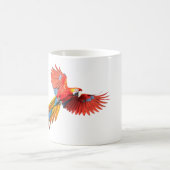 Vibranly Scarlet Macaw Parrot Tasse (Mittel)