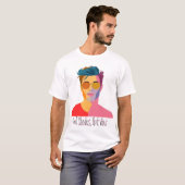Vibranly Split Face Portrait T-Shirt (Vorne ganz)