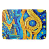 Vibranly Starry Artwork Badematte (Vorderseite)