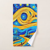 Vibranly Starry Artwork Badhandtuch Set (Handtuch)