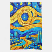 Vibranly Starry Artwork Geschirrtuch (Vertikal)