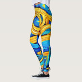 Vibranly Starry Artwork Leggings (Links)
