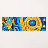 Vibranly Starry Artwork Yogamatte (Vorderseite (Horizontal))