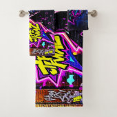Vibranly Street Art Glow Badhandtuch Set (Insitu)