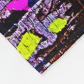 Vibranly Street Art Glow Fleecedecke (Ecke)