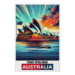 Vibranly Sydney Opera House - Australia Poster