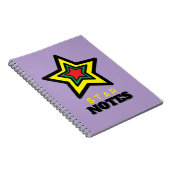 Vibranly Triple Star STAR NOTES Spiral Notebook Notizblock (Rechte Seite)