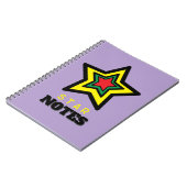 Vibranly Triple Star STAR NOTES Spiral Notebook Notizblock (Linke Seite)