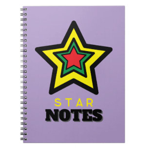 Vibranly Triple Star STAR NOTES Spiral Notebook Notizblock