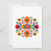 Vibranly Watercolor Floral Fiesta Wedding Einladung (Rückseite)