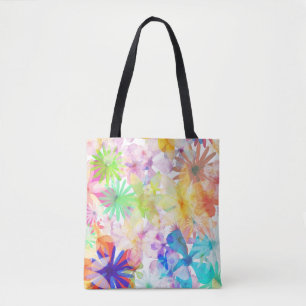 Vibranly Watercolor Floral Symphony Tasche