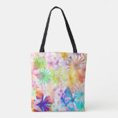 Vibranly Watercolor Floral Symphony Tasche (Rückseite)