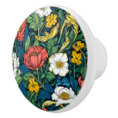 Vibranly William Morris Art Nouveau Floral Keramikknauf (Rechts)