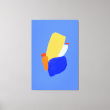 Vibrannende abstrakte gearbeitete Canvas Print