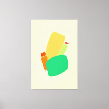 Vibrannende abstrakte gearbeitete Canvas Print