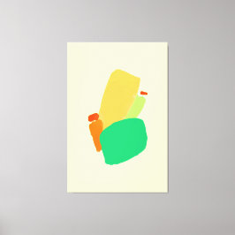 Vibrannende abstrakte gearbeitete Canvas Print Leinwanddruck