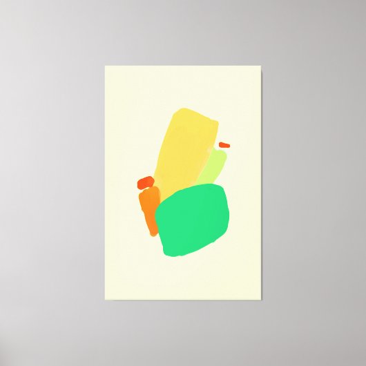 Vibrannende abstrakte gearbeitete Canvas Print Leinwanddruck (Vorderseite)