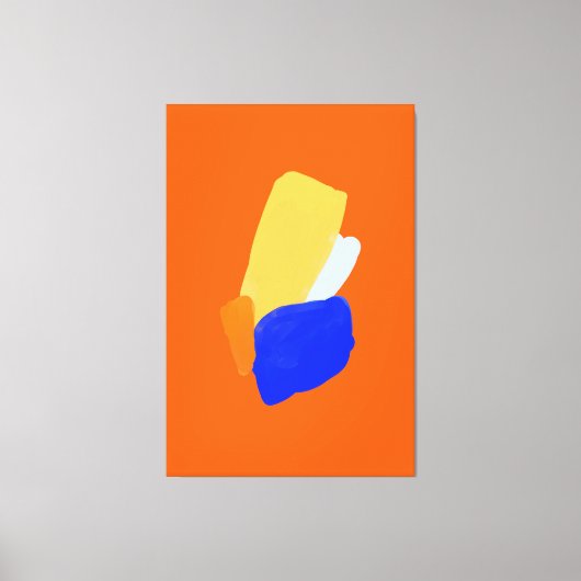 Vibrannende abstrakte gearbeitete Canvas Print Leinwanddruck (Vorderseite)