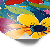 Vibrannende Extravaganza Fotodruck (Ecke)