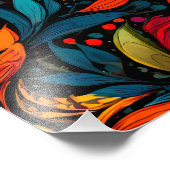 Vibrannende Extravaganza Fotodruck (Ecke)