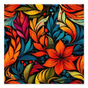 Vibrannende Extravaganza Fotodruck