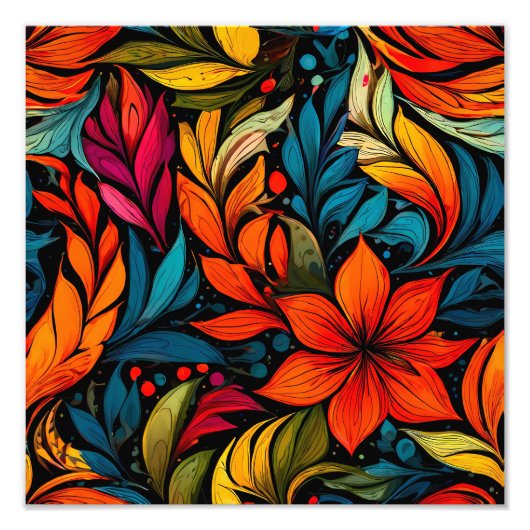 Vibrannende Extravaganza Fotodruck (Vorne)