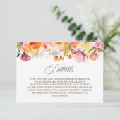 Vibrannende Frühlingsdetails Begleitkarte (Stehend Vorderseite)