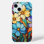 Vibrannende, gefestigte Glaskunst Blume Liebe Mama Case-Mate iPhone Hülle (Rückseite)
