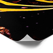 Vibrannendes Design des tropischen Korallengarten Poster (Ecke)