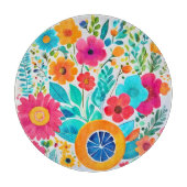 Vibrannt floral Fiesta Schneidebrett (Vorderseite)