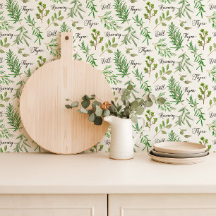 Vibrannt Herb Garden Kitchen Tapete