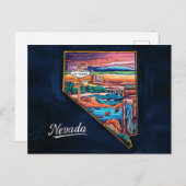 Vibrannt Nevada Karte (Vorne/Hinten)