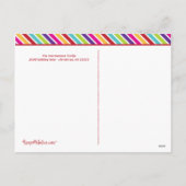 Vibrannt Oh, was Spaß Feiertagspostkarte (Rückseite)