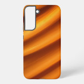 Vibrannt Orange Swirl Art Samsung Galaxy Hülle (Rückseite)