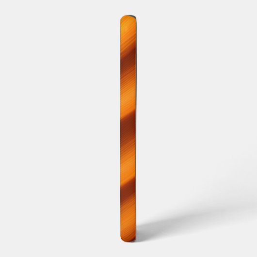 Vibrannt Orange Swirl Art Samsung Galaxy Hülle (Linke Seite)