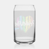 Vibrannt PrideVibe: Toast mit Regenbogenherz Dosenglas (Rückseite)