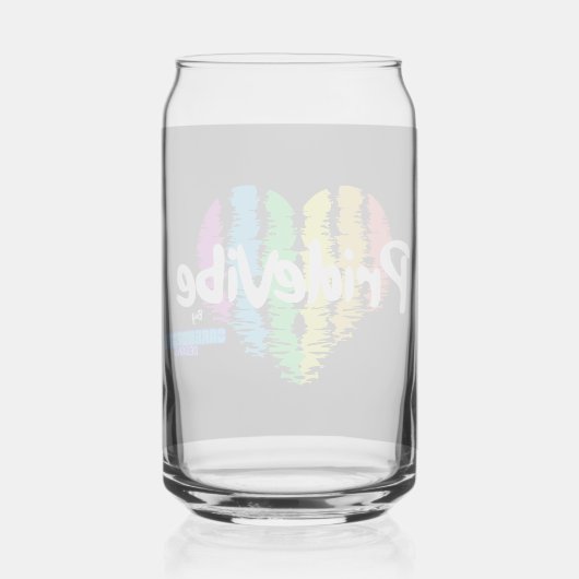 Vibrannt PrideVibe: Toast mit Regenbogenherz Dosenglas (Rückseite)