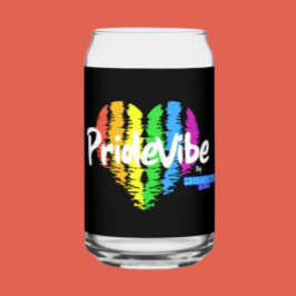 Vibrannt PrideVibe: Toast mit Regenbogenherz Dosenglas