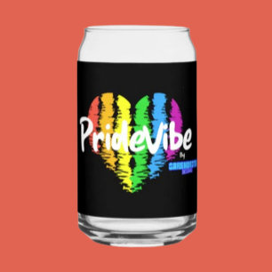 Vibrannt PrideVibe: Toast mit Regenbogenherz Dosenglas